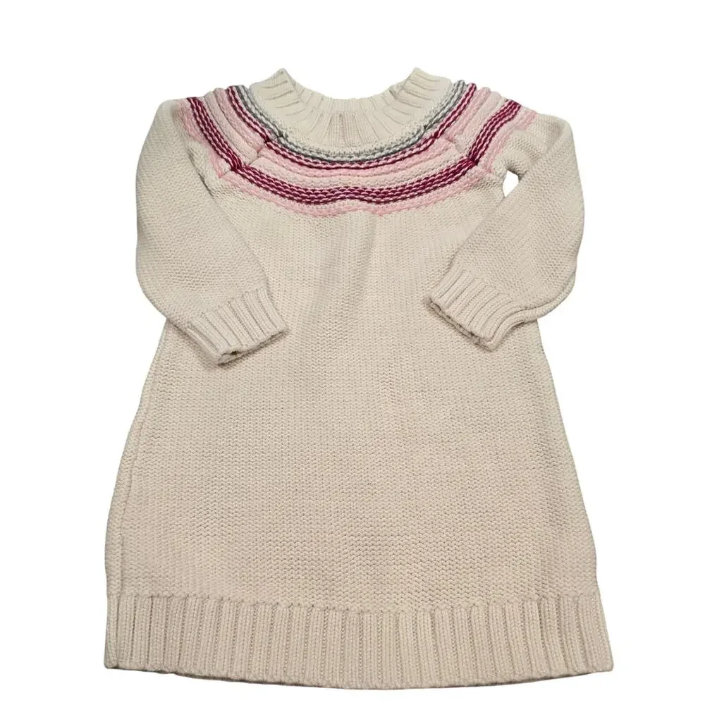 Girl's Baby Gap Cream Sweater Dress | Size 4